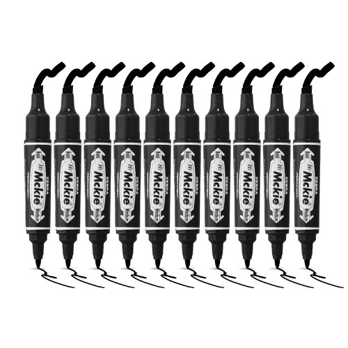 Zebra Mckie Double Ended Bold Permanent Marker 2mm and 6mm Line (Pack 10) - 50251